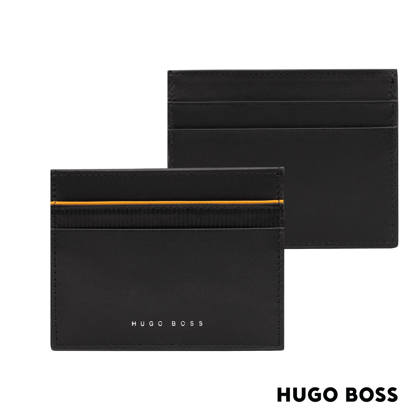 Hugo Boss Gear Black Yellow Card Holder (HLC207S)