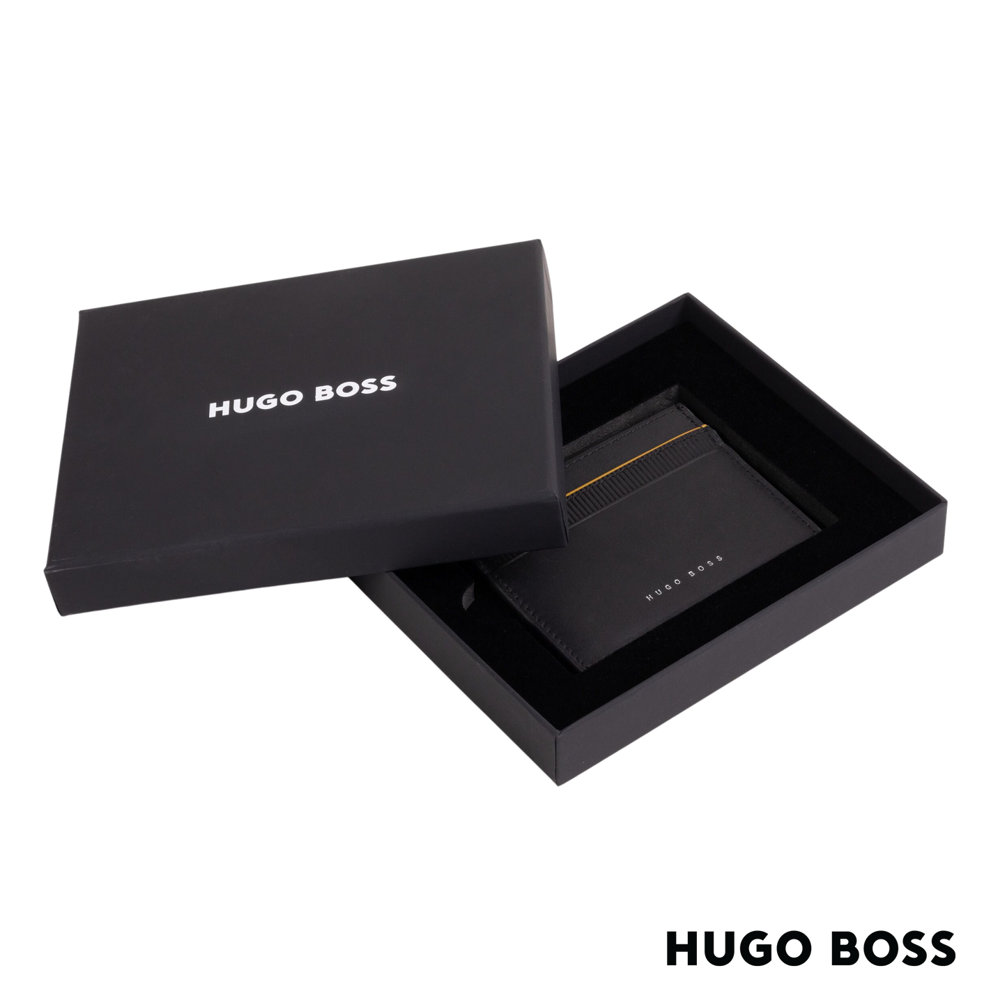 Hugo Boss Gear Black Yellow Card Holder (HLC207S)