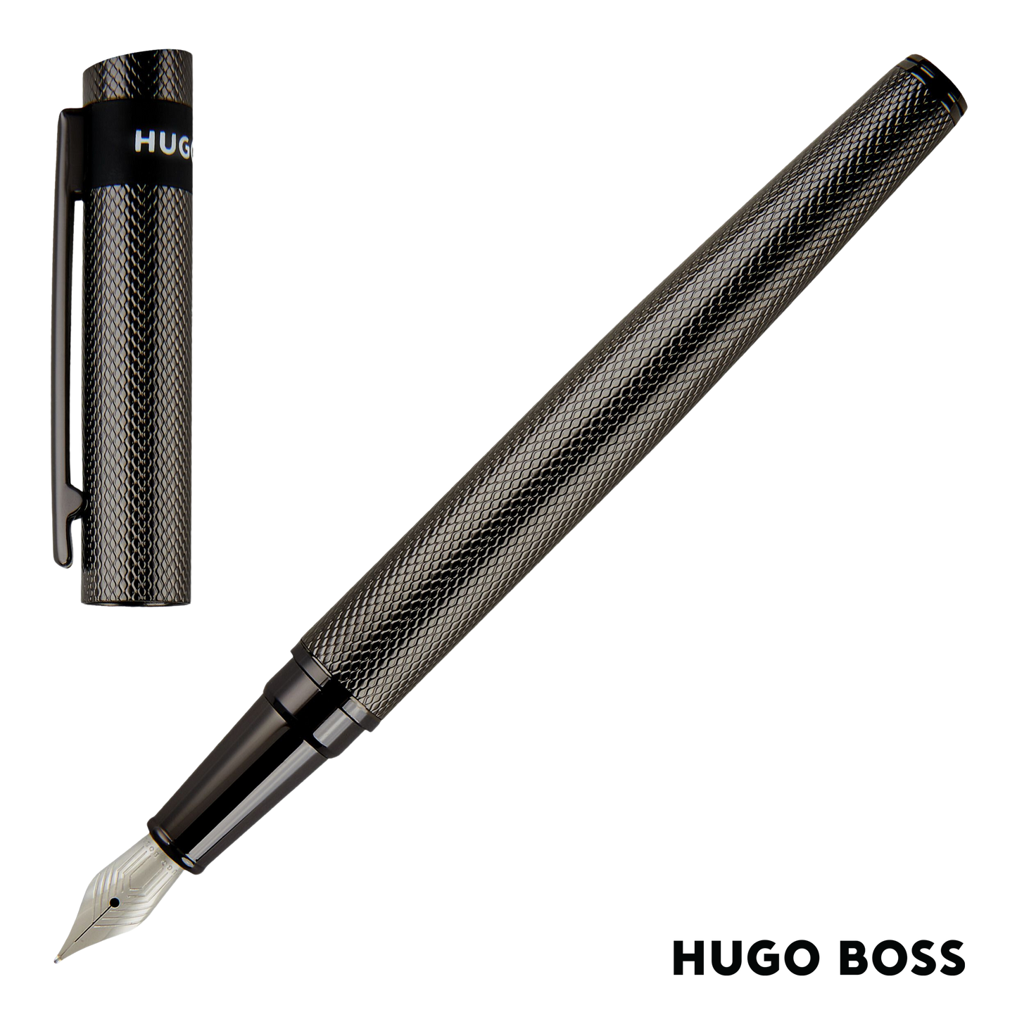 Hugo Boss Pen Fountain Loop Diamond Gun (HSW3672D)