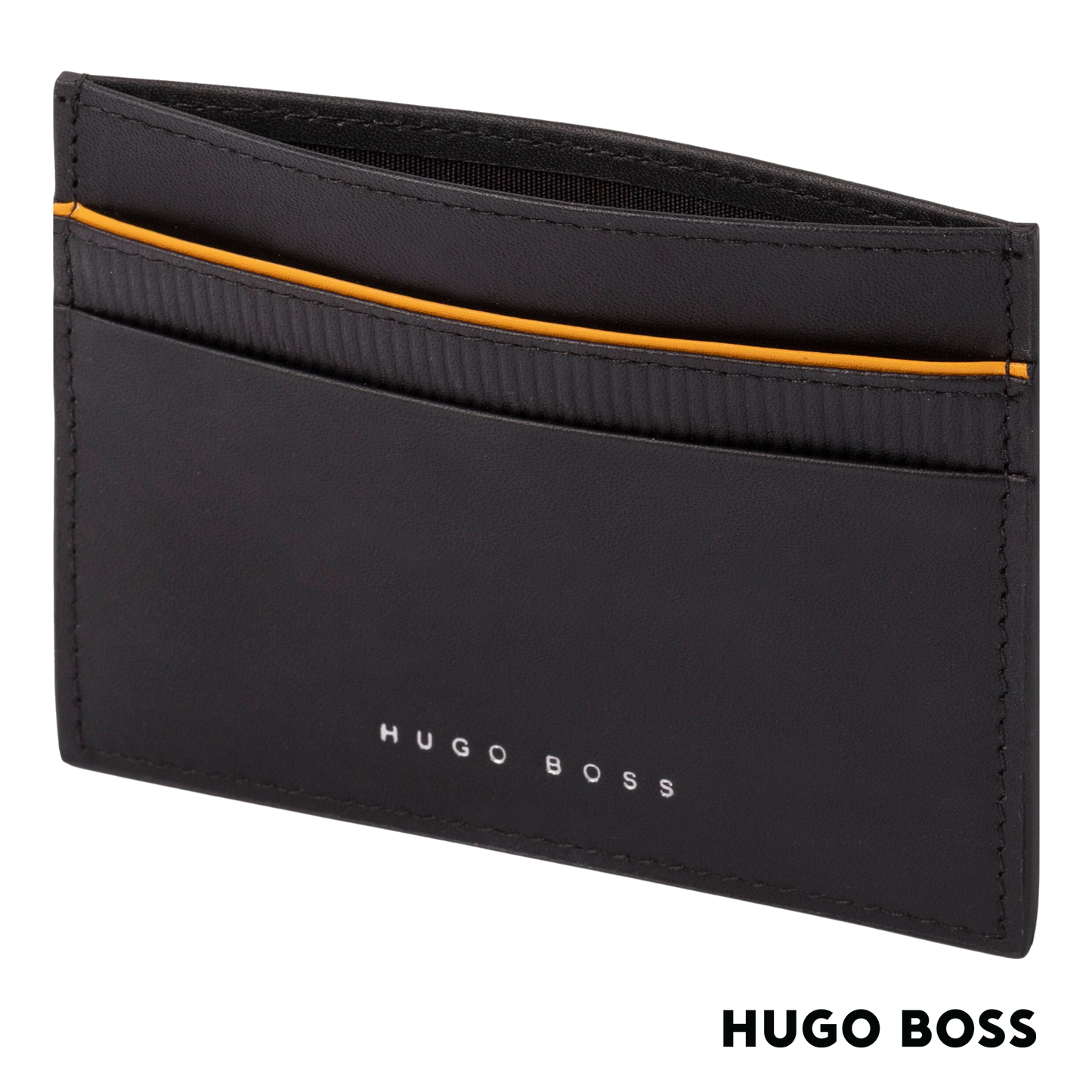 Hugo Boss Gear Black Yellow Card Holder (HLC207S)