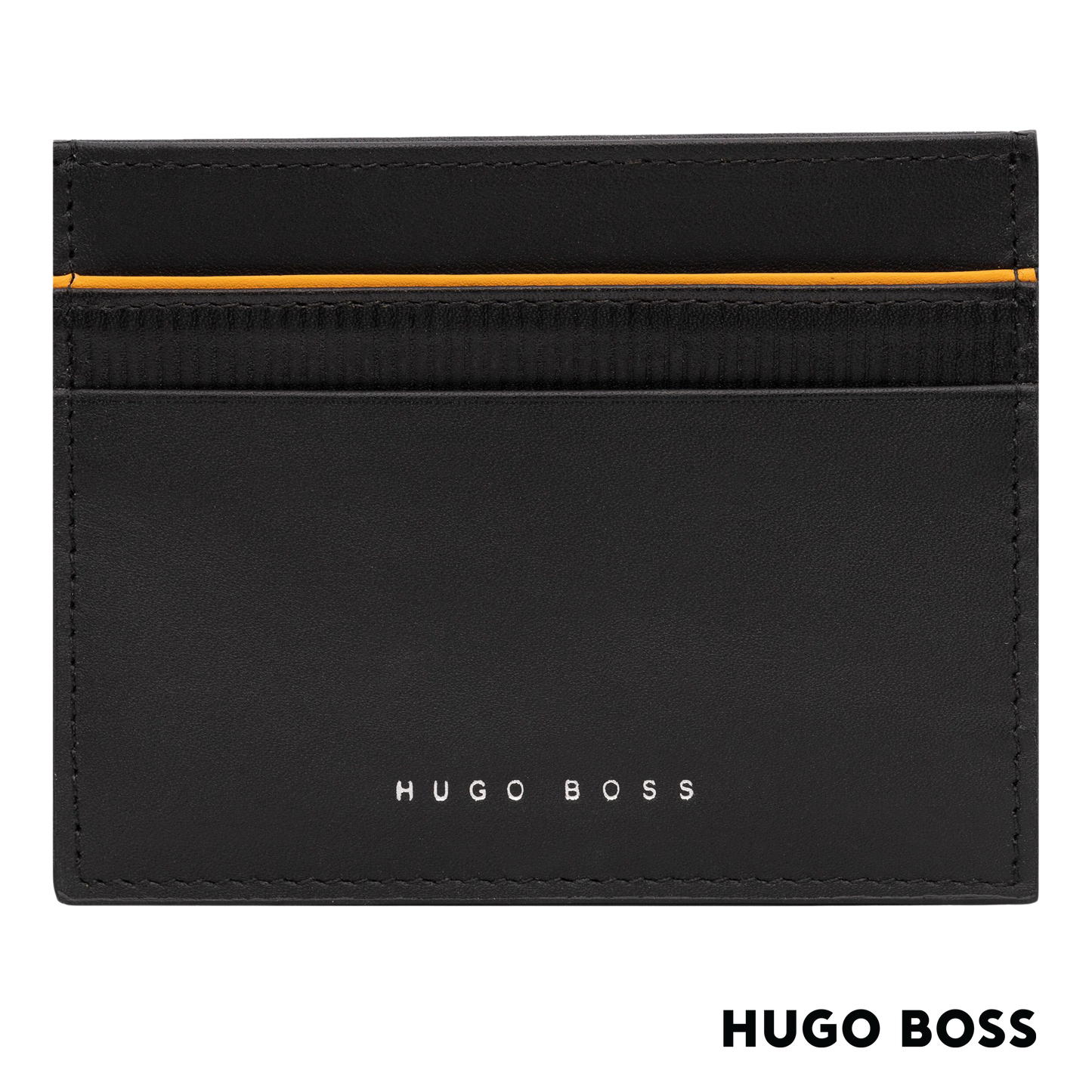 Hugo Boss Gear Black Yellow Card Holder (HLC207S)