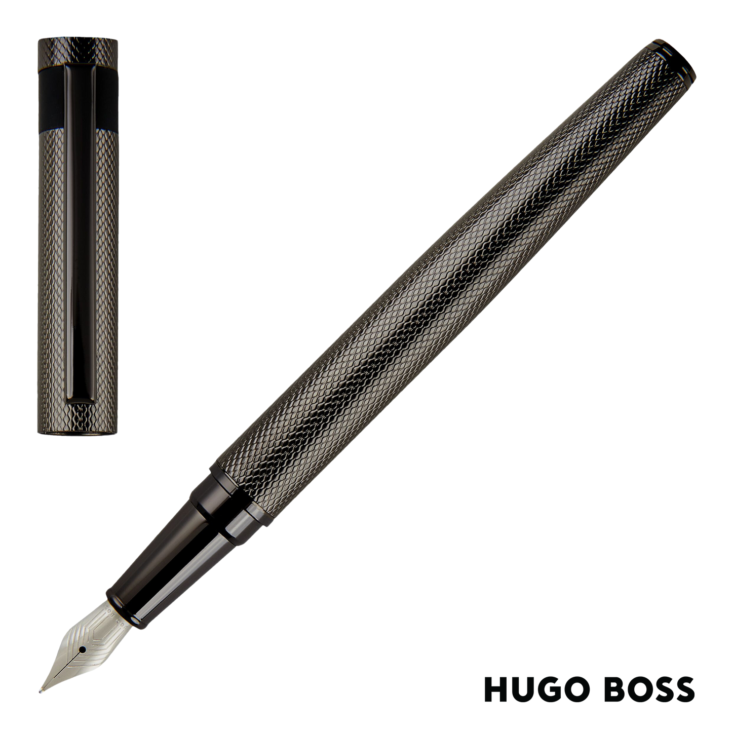 Hugo Boss Pen Fountain Loop Diamond Gun (HSW3672D)